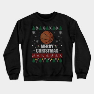 Basketball Ball Christmas Crewneck Sweatshirt